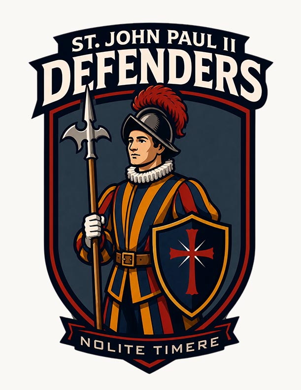 St. JPII Defender Mascot